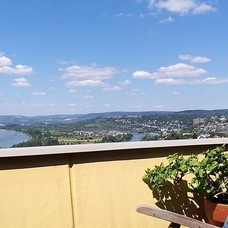 Rheinblick Am Rheinsteig Zur Festung Ehrenbreitstein Mit Balkon Und Sauna Urbar  Dış mekan fotoğraf
