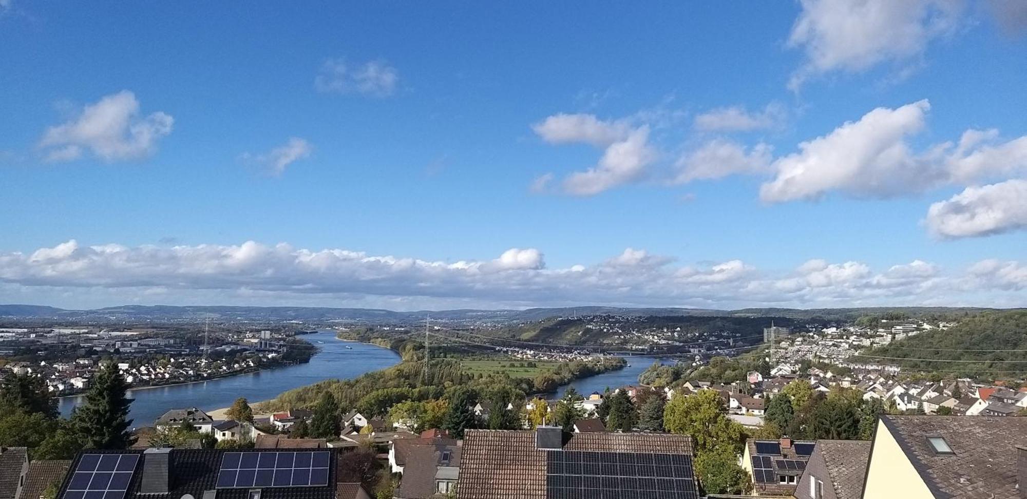 Rheinblick Am Rheinsteig Zur Festung Ehrenbreitstein Mit Balkon Und Sauna Urbar  Dış mekan fotoğraf